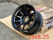 新品！ XXR 527 15x8.25+0 4穴 PCD100/114.3 CB73.1 Flat Black コンケーブ 逆ソリ Concave USDM_画像4