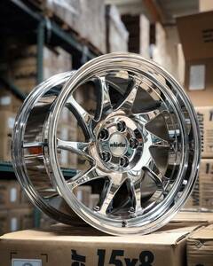 新品！Whistler KR7 17x9J+25 5x100 USDM 深リム Hellaflush 新品 Vopper Chrome