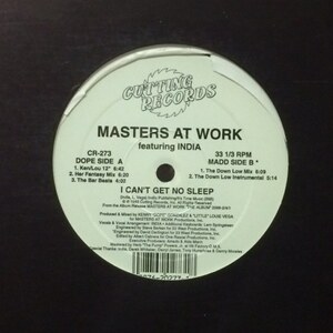 Masters At Work Featuring India - I Can't Get No Sleep（★盤面極上品！）