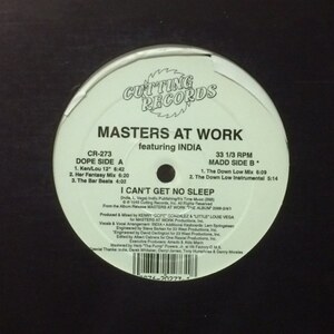 Masters At Work Featuring India - I Can't Get No Sleep（★盤面極上品！）