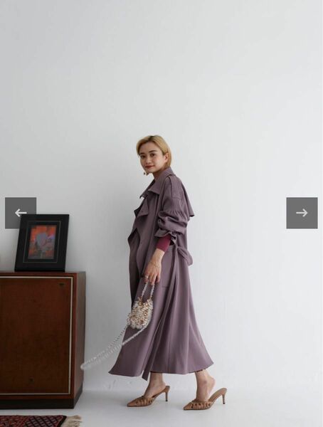 Cara by Katrin TOKYO pleats trench coat