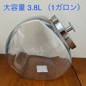 1円出品 猫瓶 ANCHOR HOCKING ガラス製 保存容器 1ガロン 3.8L ガラスキャニスター 貯蔵瓶 駄菓子瓶 ボトルフラワー ハーバリウム