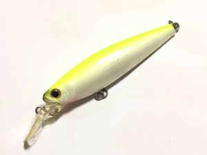 即発送追跡可★美品★Bassday RANGE MINNOW70S★バスデイレンジミノー70Sチャート★70mm9g★球状ウェイト重心移動作動良好シンキングミノー