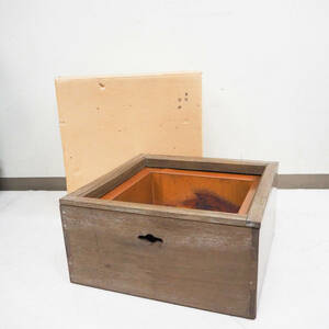 桑色 置炉 サイズ:約39.6×39.6×19.5cm 銅製 炉壇 炉縁 灰道具 茶道具 茶室 茶懐石 K3979