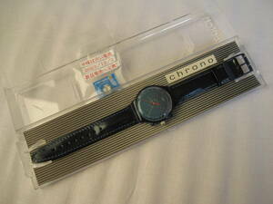 新古品・稼動品！　SWATCH chrono (スウォッチ クロノ)　クォーツ（電池交換済み）　Ref.No. SCN 119　ベルトに圧痕～擦れ　長期保管品