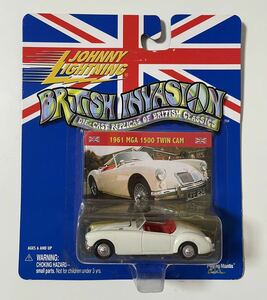 ジョニーライトニング 1/64 BRITISH INVATION MGA 1500 ツインカム 1961 TWIN CAM JOHNNY LIGHTNING 白