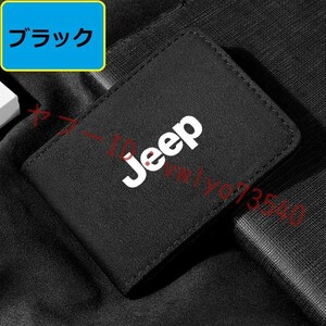 ジープ JEEP カードケース 免許証ケース カードホルダー 名刺ファイル カード入れ クレジットカードケース アルカンターラ●ブラック