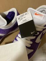 新品未使用　26.5cm US8.5 Nike SB Dunk Low Pro ISO Orange Label Court Purple Gum ナイキ SB ダンク ロー コートパープル DV5464-500_画像3