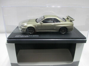 新品　1/43　京商　ニッサン　スカイライン　GT-R　BNR34　Mスペック　絶版