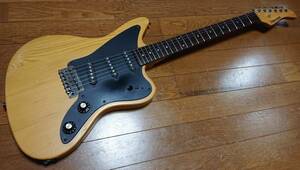 FERNANDES JG-65 ON ジャガータイプ ナチュラル 3シングル センボディ 1996 シースルーナチュラル Jaguar フェルナンデス 