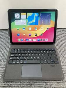 1-092 Apple iPad Air 第4世代 10.9インチ Wi-Fi 256GB A2316 MYFW2J/A シルバー タブレット 本体 EWIN キーボード付き 動作品