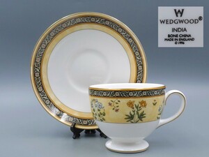 希少 廃盤品 1996年 ウェッジウッド WEDGWOOD インディア ティーカップ&ソーサー コーヒーカップ INDIA