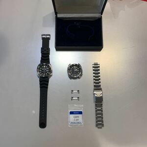 セイコーサードダイバー スキューバプロ450 andSEIKO 腕時計 部品取りサードダイバー6306-7001 二点とベルト　良品コレクション