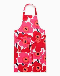 マリメッコ marimekko エプロン ウニッコ レッド