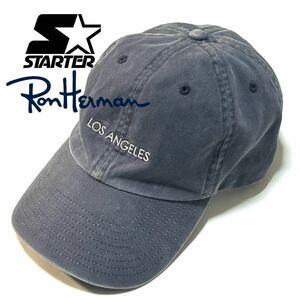 【STARTER×Ron Herman】稀少◎!!LA LOGO CAP RHC ロンハーマン スターターコラボ ヴィンテージ加工 LOS ANGELESキャップ ローキャップ 