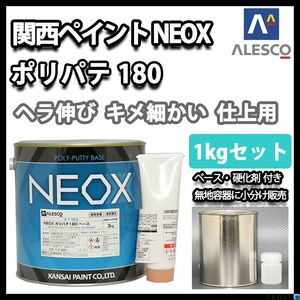 関西ペイント NEOX ポリパテ 180 1kgセット/標準 仕上用 板金/補修 Z25