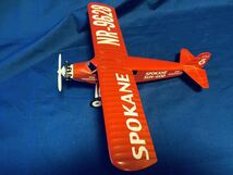 ★極美品 WINGS OF TEXACO The Spokane Sun-God 金属製模型 レシプロ機 プロペラ機 エアレース 複葉機_画像7