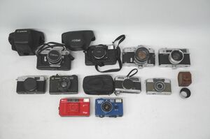 【1-25】 フィルムカメラ まとめ Canon キャノン FX Demi Konica コニカ EFJ C35 FTA minolta ミノルタ OLYMPUS オリンパス YASHICA ヤシカ