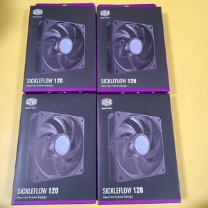 A-4☆★CoolerMaster Sickleflow120 ファン 4個セット PC 自作PC DIY ファン 120 空冷 クーラーマスター ケースファン MFX-B2NN-18NPK-R1★