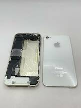(KT050653)【爆速発送・土日発送可】iPhone 4 ホワイト Apple アイフォン 1円スタート SIMフリー_画像2