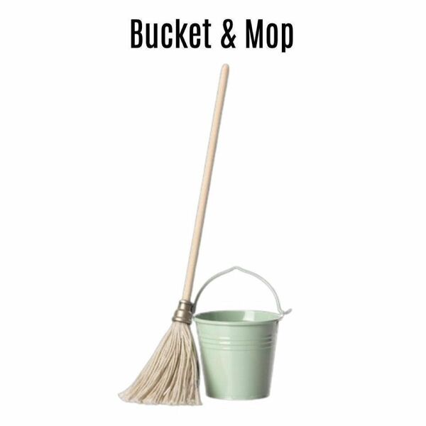 【Maileg】Bucket & Mop バケツとモップ