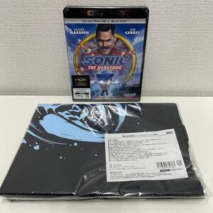 【新品未開封品】【1円スタート】 ソニック・ザ・ムービー 4K Ultra HD+ Blu-ray TSUTAYA限定 墨絵超音速針鼠トートバッグ付き