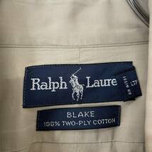 ビンテージ　ラルフローレン　BLAKE　ボタンダウン　ワンポイント　刺繍　デザイン　長袖　シャツ　240123_画像3