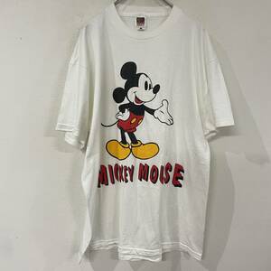 ビンテージ　00ｓ　フルーツオブザルーム　ディズニー　ミッキーマウス　キャラクター　デザイン　Tシャツ　240123