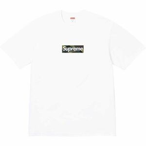 送料無料 白 L Supreme Box Logo Tee 23FW 23AW Camo シュプリーム ボックスロゴ Tシャツ ホワイト カモ カモフラ 迷彩 ボゴT 箱ロゴ 新品