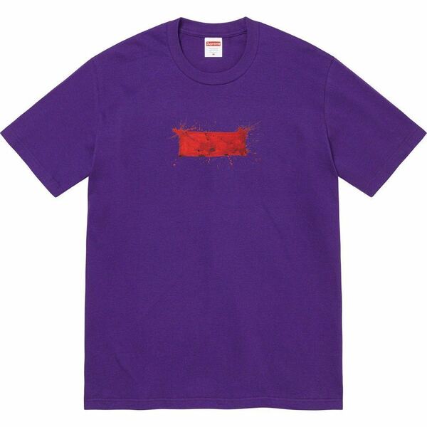 送料無料 L 紫 Supreme Ralph Steadman Box Logo Tee Purple 22SS シュプリーム ラルフステッドマン ボックスロゴ Tシャツ パープル 新品