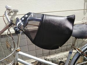 自転車用品　電動アシスト/一般自転車用ハンドルカバー　ボア付き【ブラック（黒色）】 MARUTO