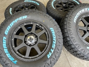 4本セット XTREME-J エクストリームJ 17x7.5J 6/139.7 +25 FBK MONSTA モンスタ テレーングリッパー A/T 265/70R17 WL プラド FJクルーザー