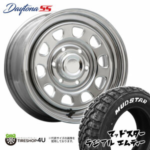 4本セット DAYTONA SS デイトナ 16x6.5J 6/139.7 +45 CR MUDSTAR マッドスター ラジアル M/T 215/65R16 WL NV350 キャラバン E26 E25