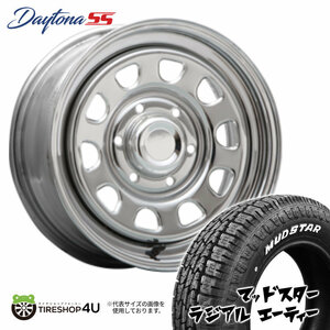 4本セット DAYTONA SS デイトナ 16x7.0J 6/139.7 +38 CR MUDSTAR マッドスター ラジアル A/T 215/65R16 WL ハイエース200系 レジアスエース