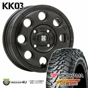 4本セット XTREME-J KK03 12x3.50B 4/100 +45 SBK YOKOHAMA GEOLANDAR M/T G003 145/80R12 80/78N 軽トラ アトレー サンバー キャリー