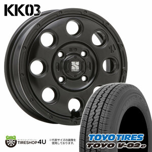 4本セット XTREME-J KK03 12x4.00B 4/100 +42 SBK TOYO トーヨー V-02e V02e 145R12 ハイゼット キャリー エブリィバン 軽バン サンバー