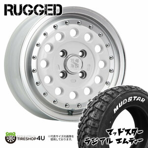 4本セット XTREME-J RUGGED ラギッド 14x5.0J 4/100 +35 +45 WP MUDSTAR radial M/T 165/65R14 ホワイトレター 軽 デリカミニ ハスラー