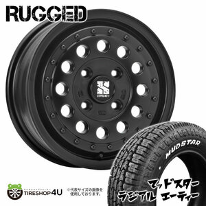 4本セット XTREME-J RUGGED ラギッド 14x5.0J 4/100 +35 +45 SB MUDSTAR マッドスター ラジアル A/T 165/65R14 WL 軽自動車 アゲトラ