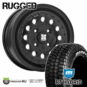 4本セット XTREME-J RUGGED ラギッド 14x5.0J 4/100 +35 +45 SB MONSTA モンスタ RTハイブリッド R/T 155/65R14 スペーシア EKクロス