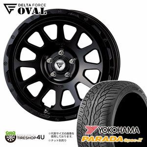 4本セット DELTAFORCE OVAL 20x9.0J 5/130 +25 SBK YOKOHAMA PARADA Spec-X PA02 285/50R20 ベンツ Gクラス W463