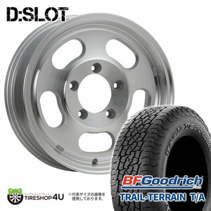 4本セット XTREME-J D:SLOT DSLOT 16x5.5J 5/139.7 +22 POL BFGoodrich TRAIL-TERRAIN T/A 205/80R16 ホワイトレター ジムニー JB64