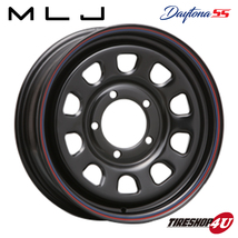 4本セット MLJ DAYTONA SS 16x6.0J 5/139.7 +0 BK TOYO OPEN COUNTRY R/T 225/70R16 ホワイトレター ジムニーシエラ JB74 JB43 W_画像2