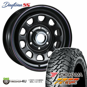 4本セット MLJ DAYTONA SS 16x6.5J 6/139.7 +45 BK YOKOHAMA GEOLANDAR M/T G003 215/70R16 NV350 キャラバン