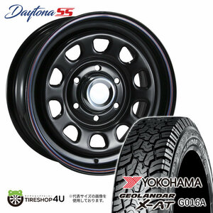 4本セット MLJ DAYTONA SS 15x6.0J 6/139.7 +45 BK YOKOHAMA GEOLANDAR X-AT G016A 195/80R15 WL NV350 キャラバン