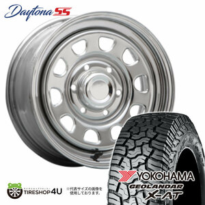 4本セット MLJ DAYTONA SS 16x7.0J 6/139.7 +38 CR YOKOHAMA GEOLANDAR X-AT G016 215/70R16 BL ハイエース 200系