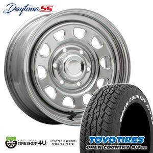 4本セット MLJ DAYTONA SS 16x7.0J 6/139.7 +38 CR TOYO OPEN COUNTRY A/T EX 215/70R16 ホワイトレター ハイエース 200系