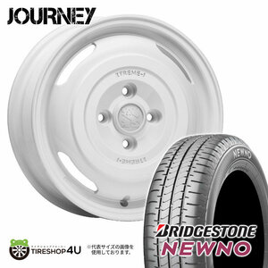 4本セット XTREME-J JOURNEY 14x4.5J 4/100 +43 WH BRIDGESTONE NEWNO 155/65R14 低燃費タイヤ 軽自動車 軽トラ 軽バン N-WGN