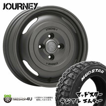 4本セット XTREME-J JOURNEY 12x3.50B 4/100 +45 GB MUDSTAR RADIAL M/T 145/80R12 ホワイトレター 軽トラ 軽バン エブリィ ハイゼット_画像1