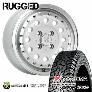 4本セット XTREME-J RUGGED 14x5.0J 4/100 +35 WHP YOKOHAMA GEOLANDAR X-AT G016A 175/80R14 ホワイトレター プロボックスカスタム車