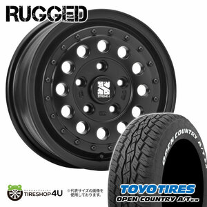 4本セット XTREME-J RUGGED 16x6.5J 5/114.3 +32 SBK TOYO OPEN COUNTRY A/T EX 205/65R16 ホワイトレター ヤリスクロス カスタム車